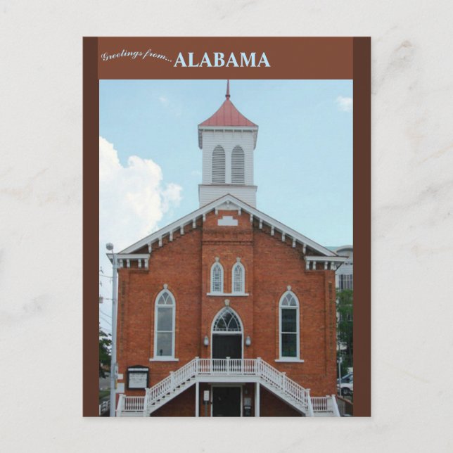 Postal Dexter Avenue Iglesia Bautista Montgomery Alabama (Anverso)