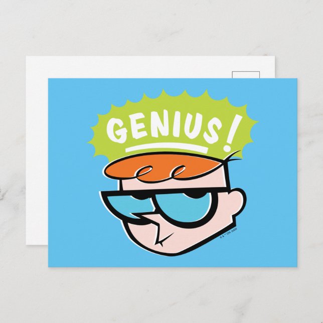 Postal Dexter "Genius" Callout Graphic (Anverso / Reverso)