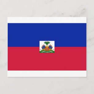 Postal d'Haïti de Drapeau - bandera de Haití