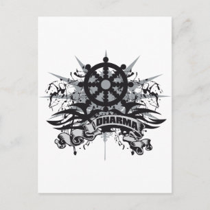 Postal Dharma Wheel Grunge