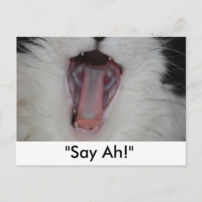 Postal ¡Di Ah!/Humor Dentista (Anverso)