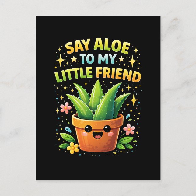 Postal Di Aloe a Mi Pequeño Amigo (Anverso)