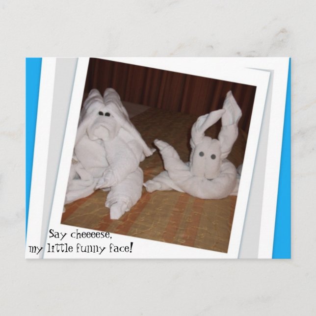 Postal ¡Di Cheeesee mi pequeña cara graciosa! (Anverso)