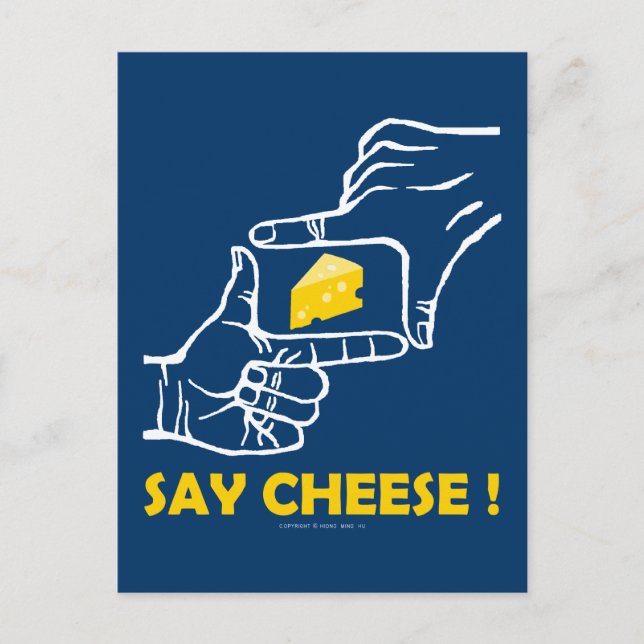 Postal ¡Di queso! (Anverso)