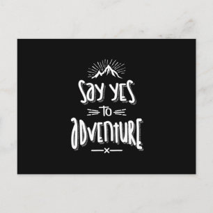 Postal Di Sí A La Aventura De Camping Senderismo - Regalo