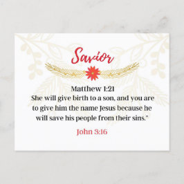 Postal Día 2. Nombres de Jesús | Salvador | Calendario an