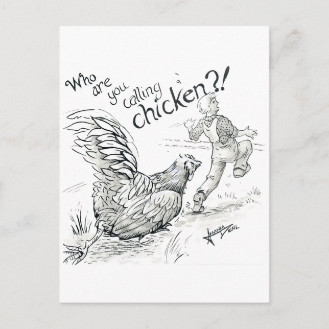 Postal Día 5 de octubre de 2018 - Chicken Chase (Anverso)