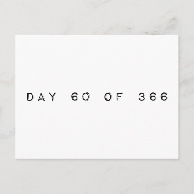 Postal día 60 de 366 LEAP DAY (Anverso)