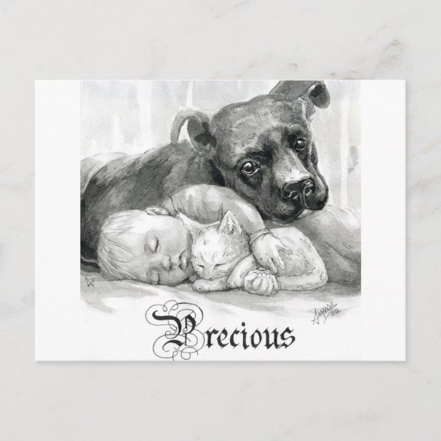Postal Día 9 de octubre de 2018 - Preciosos amigos (Anverso)