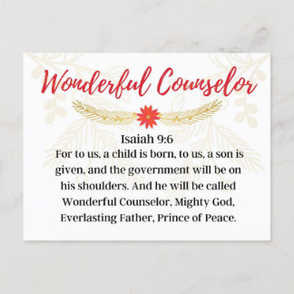 Postal Día 9. Nombres de Jesús | Consejero Maravilloso Ad