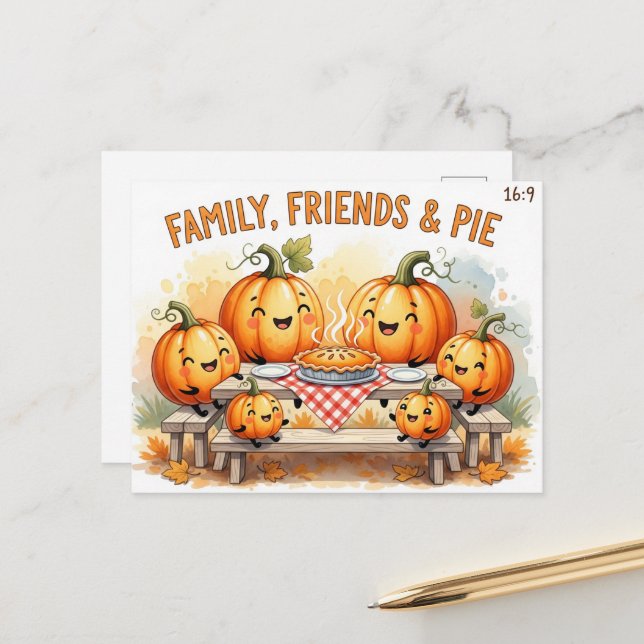 Postal Día de Acción de Gracias  (Anverso/Reverso In Situ)