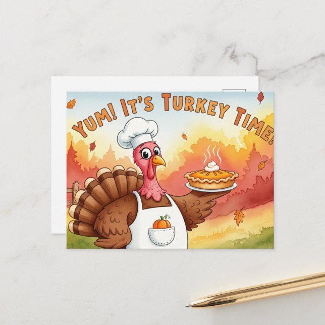 Postal Día de Acción de Gracias  (Anverso/Reverso In Situ)