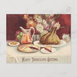 Postal Día de Acción de Gracias 1907 del Roast Turkey