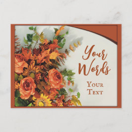 Postal Día de Acción de Gracias festivo