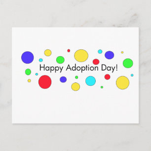 Postal Día de adopción feliz