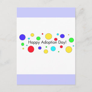 Postal Día de adopción feliz