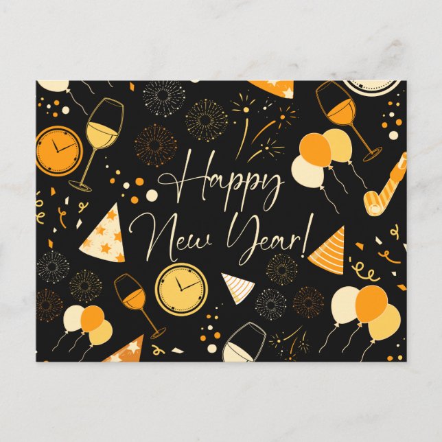 Postal Día de Año Nuevo (Anverso)