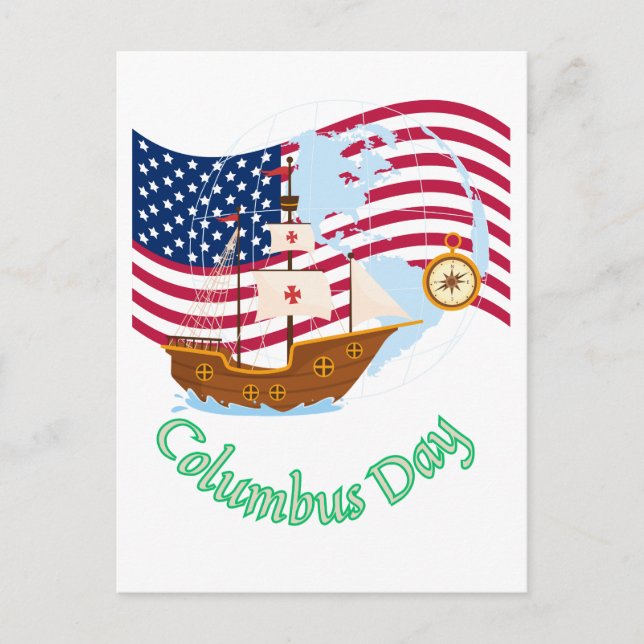 Postal Día de Columbus (Anverso)