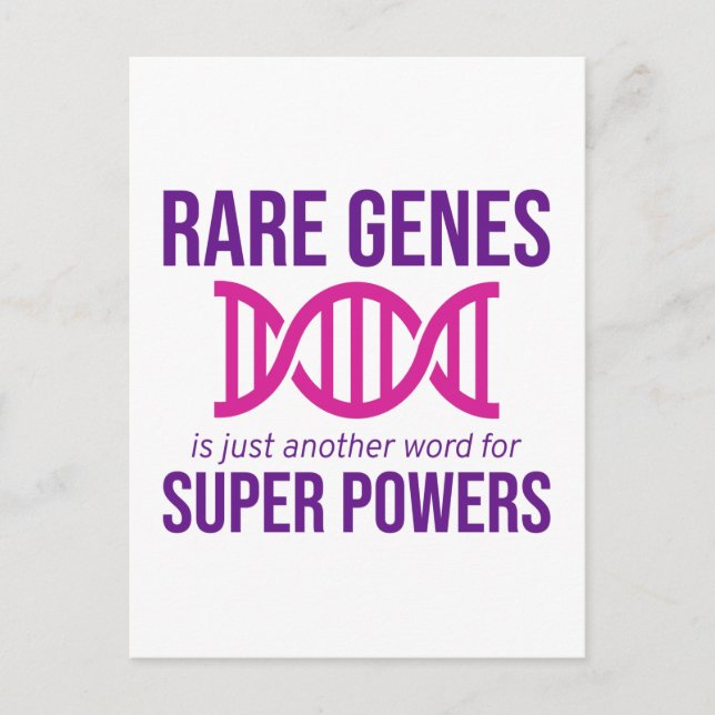 Postal Día de Conciencia sobre la Enfermedad Rara Luchado (Anverso)