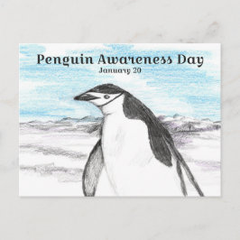 Postal Día de Concienciación sobre los Pingüinos 20 de En