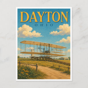 Postal Día de Dayton Ohio Wright Flyer GeoSaga