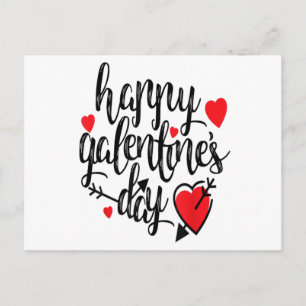 Postal Día de Galentines Día de San Valentín Amistad Feme