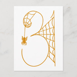 Postal Día de Halloween 31 Telarañas