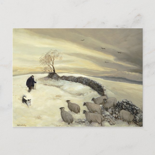 Postal Día de invierno brillante (Anverso)