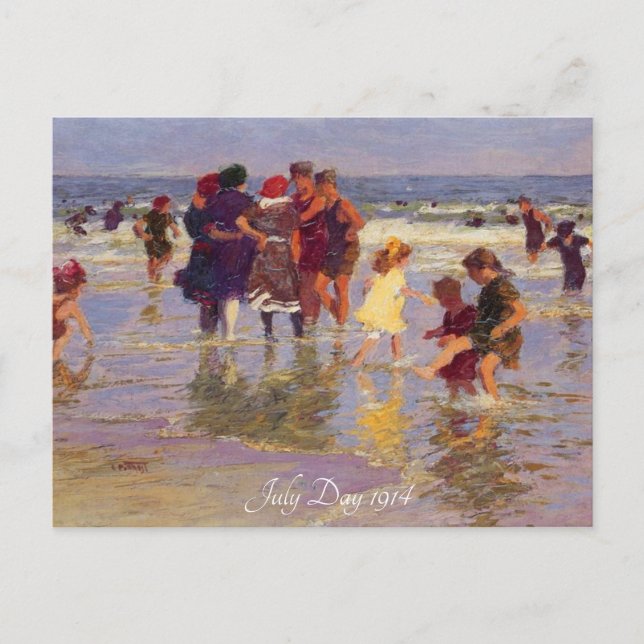 Postal "Día de Julio de 1914 EH Potthast" (Anverso)