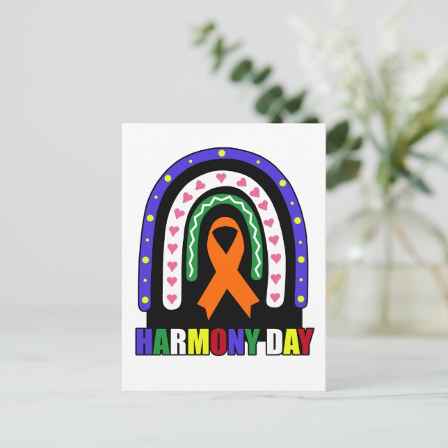 Postal Día de la Armonía Australia (Anverso de pie)