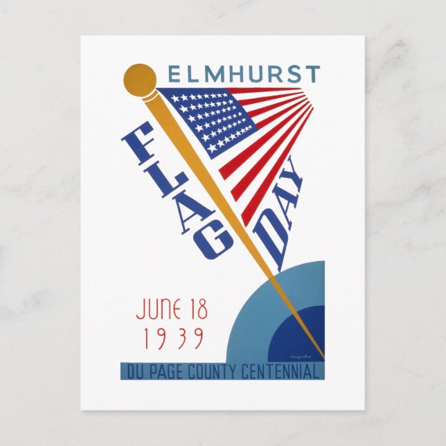 Postal Día de la bandera (Anverso)