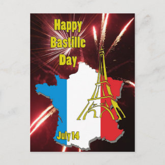 Postal Día de la Bastilla 14 de julio