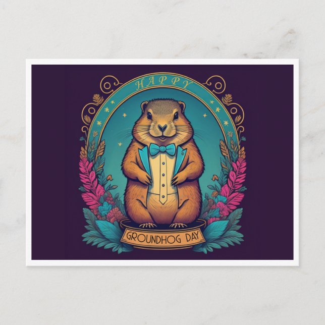 Postal Día de la basura Celebración de la primavera (Anverso)