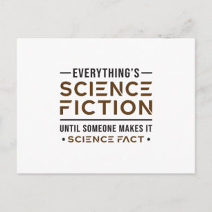 Postal Día de la ciencia ficción espacial Regalo alieníge