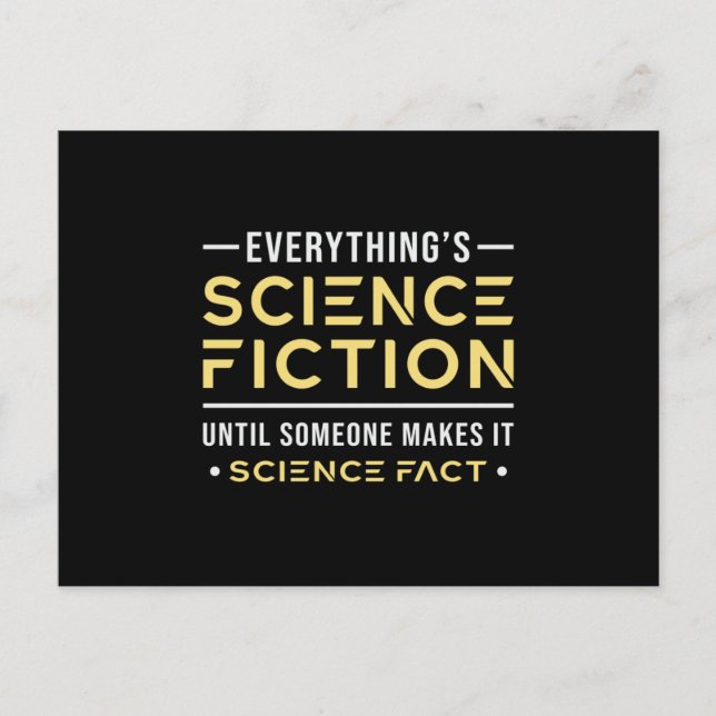 Postal Día de la ciencia ficción espacial Regalo para fri (Anverso)