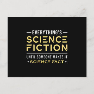 Postal Día de la ciencia ficción espacial Regalo para ner