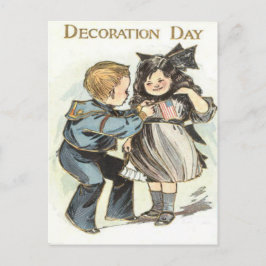 Postal Día de la Decoración del Uniforme de los Niños con