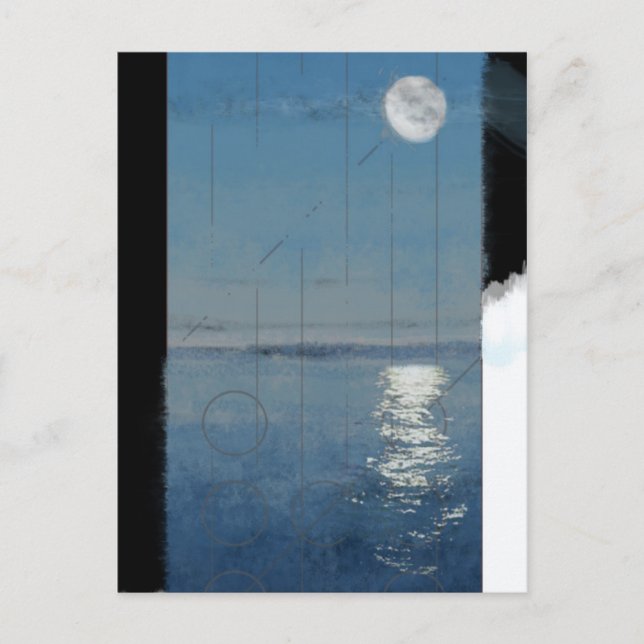 Postal Día de la Génesis 2: pintura digital de las aguas  (Anverso)