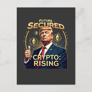 Postal Día de la Inauguración de Trump con Criptomonedas 
