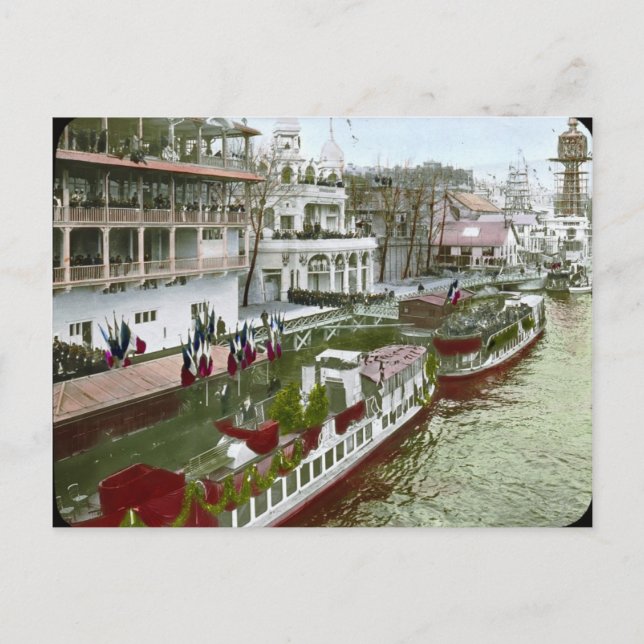 Postal Día de la Inauguración, Paris, France Post Card (Anverso)