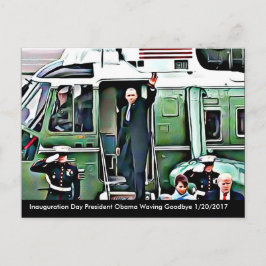 Postal Día de la Inauguración Presidente Obama y Donald T