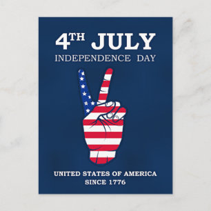 Postal Día de la Independencia, 4 de julio,