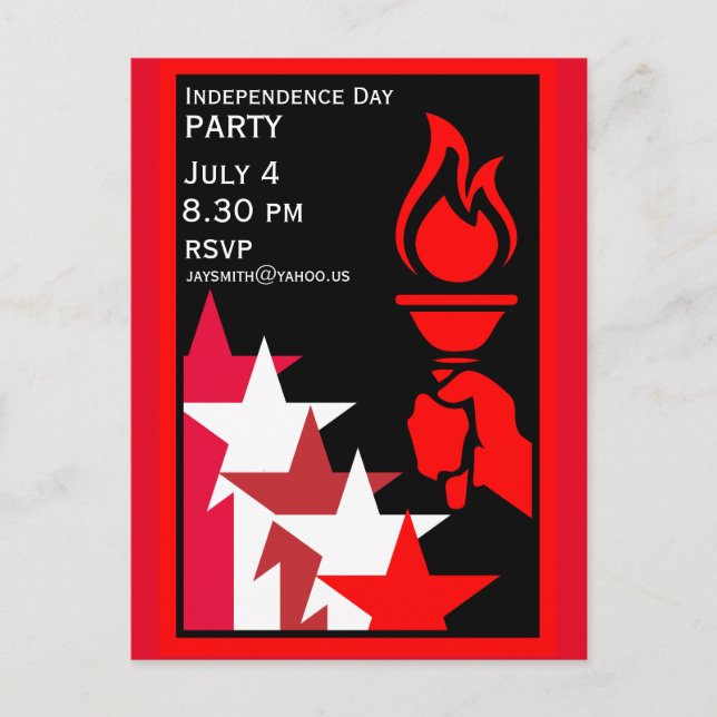 Postal Día de la Independencia de Estados Unidos (Anverso)