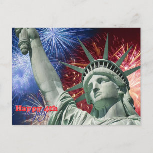 Postal Día de la Independencia y de julio el cuarto