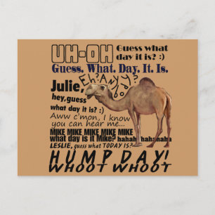 Postal ¡día de la joroba!