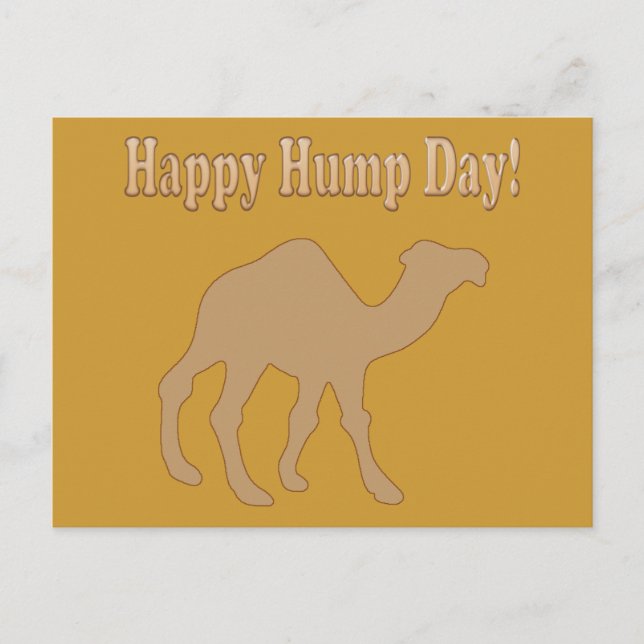 Postal ¡Día de la joroba! ¡Feliz Día del Hump! (Anverso)