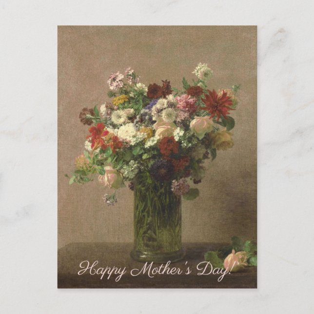 Postal Día de la Madre - Bouquet floral | Bella Artes fra (Anverso)