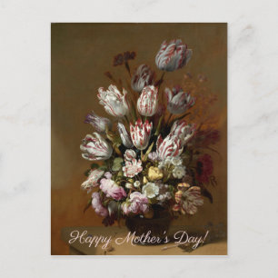Postal Día de la Madre - Bouquet floral   Bella Artes nee