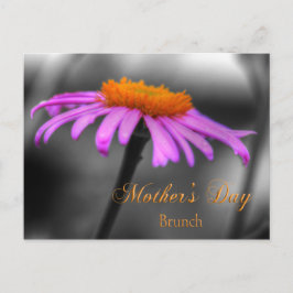 Postal Día de la Madre Brunch Morado y Naranja Coneflower