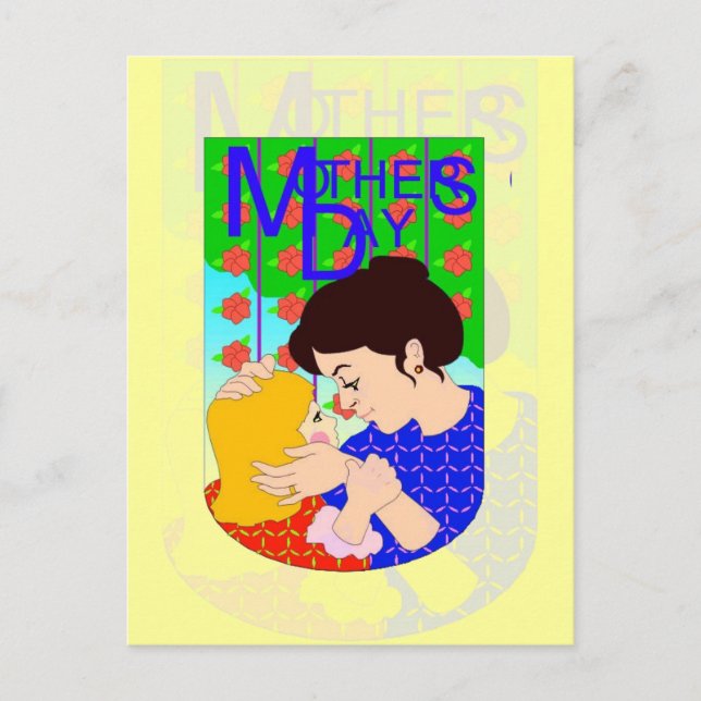 Postal Día de la Madre con el Niño (Anverso)